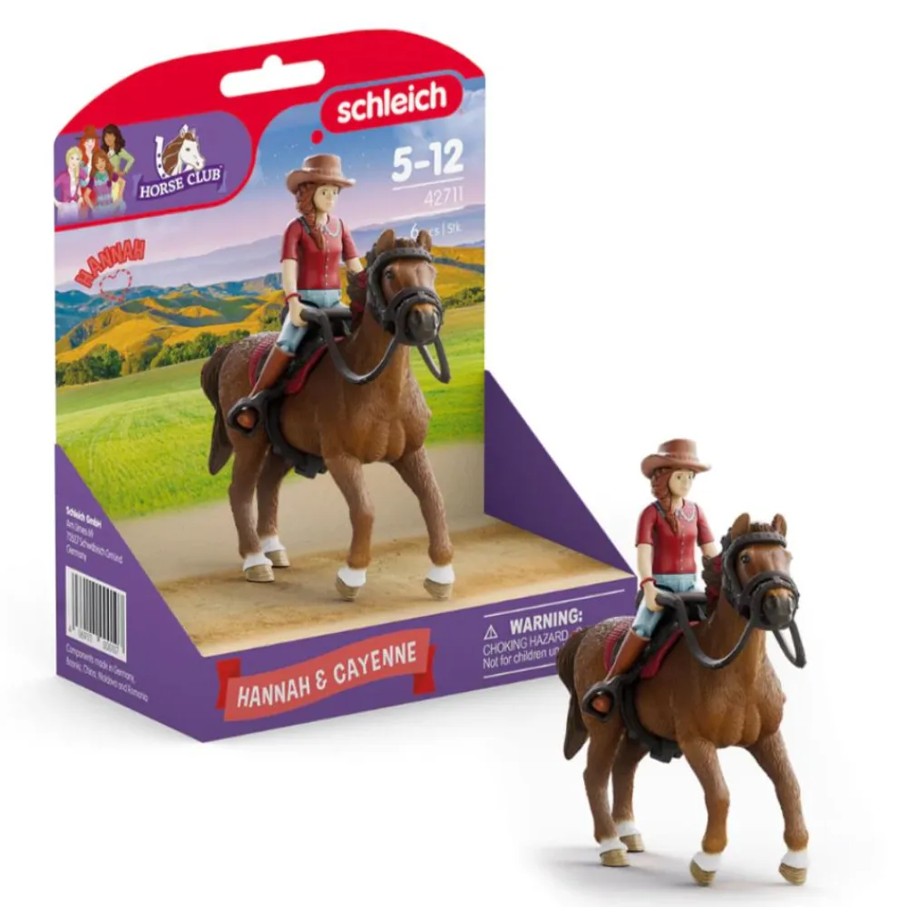 SCHLEICH COFFRET CAVALIÈRE HANNAH ET CAYENNE>Enfant Jeux Et Jouets·Jeux Et Jouets Équitation