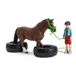 SCHLEICH COFFRET COURSE DAGILITY POUR PONEY><noscript><img width=
