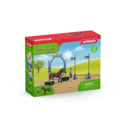 SCHLEICH COFFRET COURSE DAGILITY POUR PONEY><noscript><img width=
