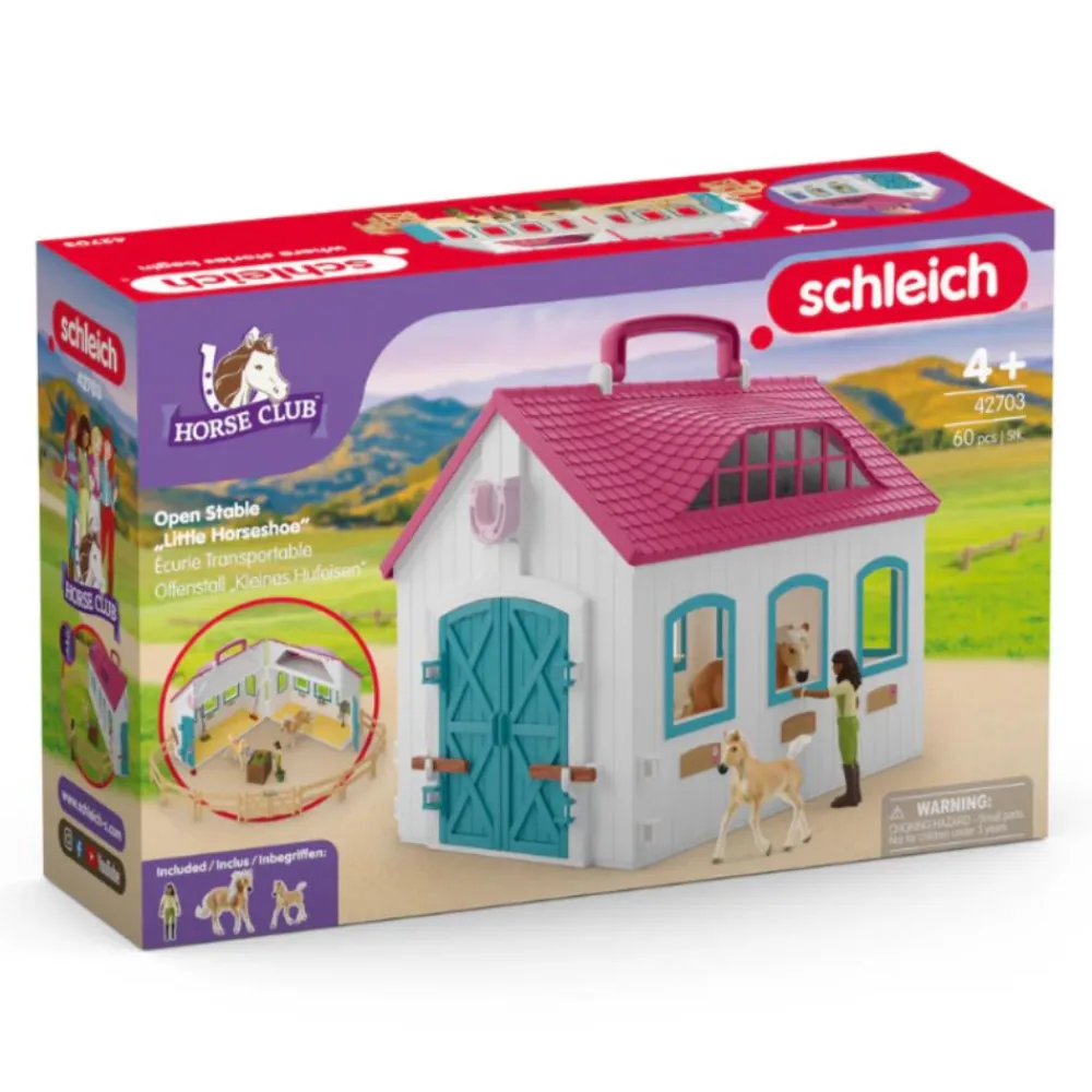 SCHLEICH COFFRET ÉCURIE TRANSPORTABLE>Enfant Jeux Et Jouets·Jeux Et Jouets Équitation