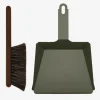 ANDREE JARDIN COFFRET PELLE & BALAYETTE VERT OLIVE> Accessoires Pour L'Entretien·Brosses De Nettoyage Maison