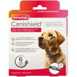 BEAPHAR COLLIER CANISHIELD GRAND CHIEN> Antiparasitaires·Colliers Antiparasitaires Insecticides|Antiparasitaires·Colliers Anti-Puces - Anti-Tiques