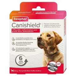 BEAPHAR COLLIER CANISHIELD GRAND CHIEN X2> Antiparasitaires·Colliers Antiparasitaires Insecticides|Antiparasitaires·Colliers Anti-Puces - Anti-Tiques