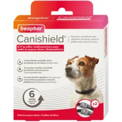 BEAPHAR COLLIER CANISHIELD PT/MOYEN CHIEN X2> Antiparasitaires·Colliers Antiparasitaires Insecticides|Antiparasitaires·Colliers Anti-Puces - Anti-Tiques