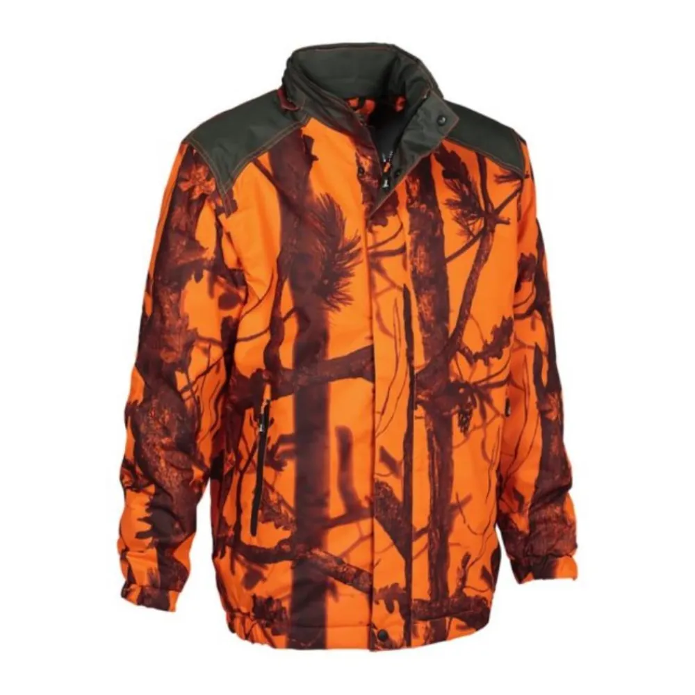 PERCUSSION COUPE VENT ENFANT CHAUD BLAZE>Enfant Vêtements De Chasse Pour Enfants·Vestes De Chasse Epi Orange Fluo Enfant