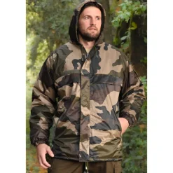 TERZEO PASSIONNÉS DE NATURE COUPE VENT FOURRE CAMO><noscript><img width=