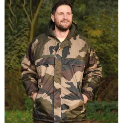 TERZEO PASSIONNÉS DE NATURE COUPE VENT FOURRE CAMO><noscript><img width=