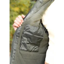 TERZEO PASSIONNÉS DE NATURE COUPE VENT FOURRE KAKI><noscript><img width=