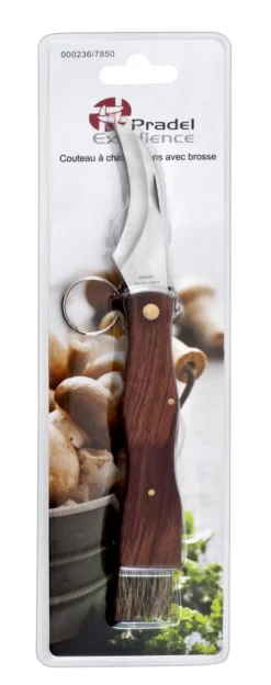 PRADEL EXCELLENCE COUTEAU CHAMPIGNON 7CM + BROSSE> Cueillette·Couteaux À Champignons