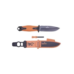 BROWNING COUTEAU IGNITE NOIR & ORANGE ALLUME FEU & CLIP CEINTURE> Couteaux Et Pinces Multifonctions·Couteaux Outdoor|Couteaux Et Pinces Multifonctions·Couteaux Pliants