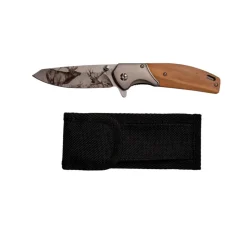 TERZEO PASSIONNÉS DE NATURE COUTEAU PLIANT LAME CERF +ETUI> Couteaux Et Pinces Multifonctions·Couteaux Outdoor|Couteaux Et Pinces Multifonctions·Couteaux Pliants