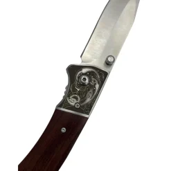 TERZEO PASSIONNÉS DE NATURE COUTEAU PLIANT MANCHE BOIS + ETUI><noscript><img width=