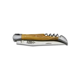 ARBALETE G.DAVID COUTEAU TIRE-BOUCHON LAGUIOLE ANTAN EN OLIVIER LAME 12CM><noscript><img width=