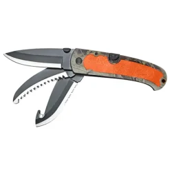 COUTEAUX 3 LAMES MANCHE CAMO/ORANGE> Couteaux Et Pinces Multifonctions·Couteaux Multifonctions|Couteaux Et Pinces Multifonctions·Couteaux Multifonctions