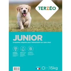 TERZEO VOS ANIMAUX CROQUETTE PREMIUM JUNIOR 15KG> Alimentation·Croquettes Chiot|Alimentation·Croquettes Chiot