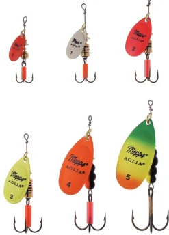 MEPPS CUILLER AGLIA FLUO TIGER OR> Leurres Durs Carnassiers·Cuillers Tournantes Et Ondulantes