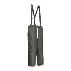 TERZEO CHASSEURS CUISSARD TRAQUE AVEC BRETELLES KAKI>Homme Cuissards & Chaps De Chasse·Cuissards De Traque
