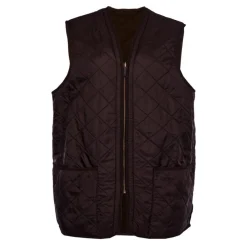 BARBOUR DOUBLURE POLARQUILT DARK BROWN>Homme Vêtements Barbour·Gilets Matelassés Barbour