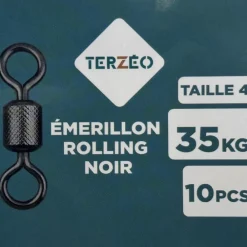 TERZEO PÊCHEURS EMERILLON ROLLING NOIR X10><noscript><img width=