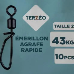 TERZEO PÊCHEURS EMERILLONS A AGRAFE RAPIDE X10><noscript><img width=