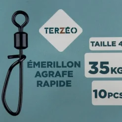 TERZEO PÊCHEURS EMERILLONS A AGRAFE RAPIDE X10><noscript><img width=