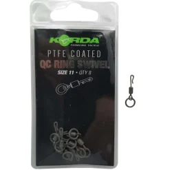 KORDA EMERILLONS A ANNEAU QC PTFE X8> Accessoires De Montage Carpe·Accessoires De Montage Korda