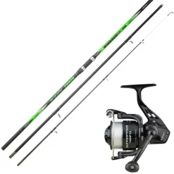 SUNSET ENSEMBLE SURFCASTING WINBACK MASTER 4M20 + MOULINET SUNHOPPER 401FD> Cannes Surf Casting·Ensembles Surf Casting