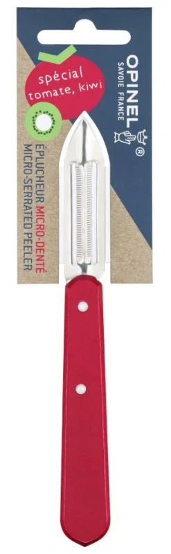 OPINEL EPLUCHEUR MICRODENTE ROUGE> Couteaux De Cuisine·Couteaux De Cuisine Opinel