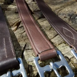 HFI ETRIVIERES DOUBLEES CUIR NOIR> Equipements De La Selle·Étrivières