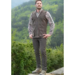 TERZEO CHASSEURS FUSEAU CHASSE CUIR MARRON><noscript><img width=