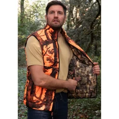 PERCUSSION GILET CHASSE WARM REVERSIBLE><noscript><img width=
