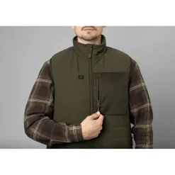 SEELAND GILET CHAUFFANT CELSIUS PINE GREEN><noscript><img width=