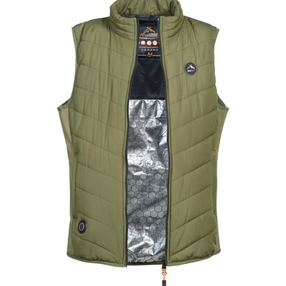 PROHUNT GILET DE CHASSE FEMME CHAUFFANT HYBRIDE KAKI>Femme Vêtements De Chasse·Gilets Femme