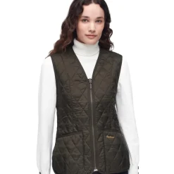BARBOUR GILET DOUBLURE FEMME BETTY OLIVE>Femme Vêtements Barbour·Gilets Barbour Femme