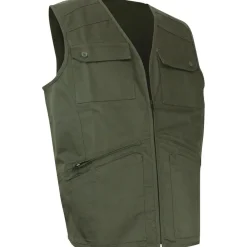 LMA GILET ESPAGNE KAKI>Homme Vestes Et Gilets·Gilets Reporters