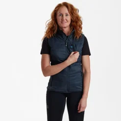 DEERHUNTER GILET FEMME HEAT PADDED NAVY><noscript><img width=