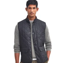 BARBOUR GILET MATELASSE NEW LOWERDALE NAVY>Homme Vêtements Barbour·Gilets Matelassés Barbour