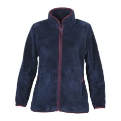 CYRUS GILET POLAIRE FLUFFY FEMME MARINE>Femme Textile Cyrus·Haut Du Corps Femme Cyrus