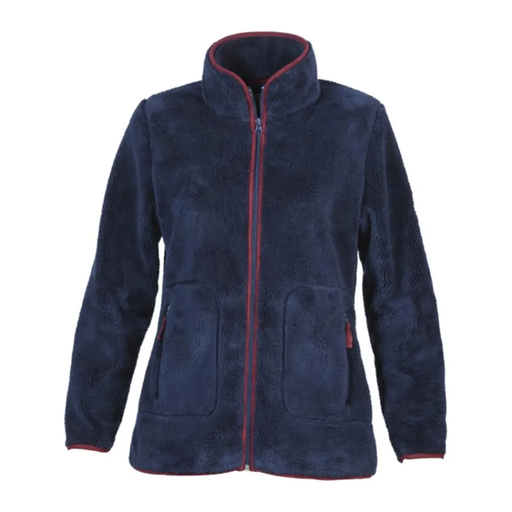 CYRUS GILET POLAIRE FLUFFY FEMME MARINE>Femme Textile Cyrus·Haut Du Corps Femme Cyrus