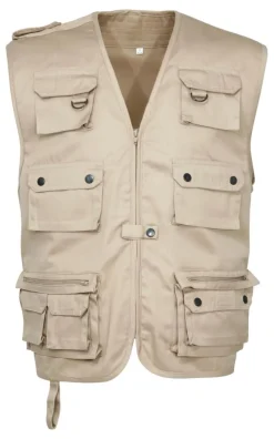 IDAHO GILET REPORTER UNI BEIGE>Homme Vestes Et Gilets·Gilets Reporters