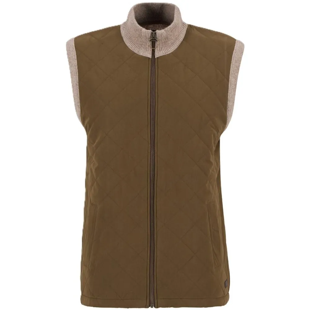 BARBOUR GILET TRICOT SHOVELER PIERRE>Homme Vêtements Barbour·Doudounes Sans Manches Barbour