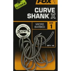 FOX HAMECON EDGES CURVE SHANK X> Accessoires De Montage Carpe·Accessoires De Montage Fox
