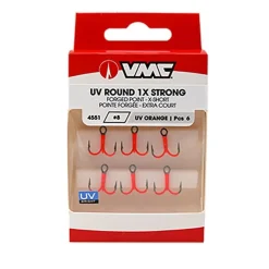 VMC HAMECON TRIPLE UV ORANGE ROUND 4551> Montages Pêche Au Posé·Hameçons Carnassiers