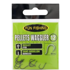 FUN FISHING HAMECONS COUP NON MONTES PELLETS WAGGLER X10> Montage Des Lignes Carpodrome·Hameçons Coup Carpodrome