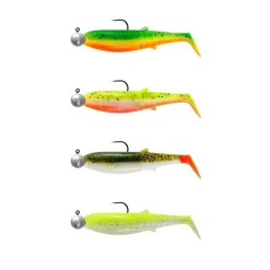 SAVAGE GEAR KIT DE 4 LEURRES SOUPLES ARMES CANNIBAL SHAD 8CM> Leurres Souples Carnassiers·Leurres Souples Savage Gear