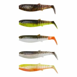 SAVAGE GEAR KIT DE 30 LEURRES SOUPLES CANNIBAL SHAD 10CM ET 12.5CM><noscript><img width=