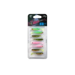 FOX RAGE LEURRE MICRO TIDDLER UV COLOUR 5CM X8> Leurres Souples Carnassiers·Leurres Souples Fox Rage