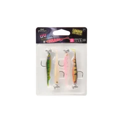 FOX RAGE LEURRES MONTES SLICK SHAD UV X4> Leurres Souples Carnassiers·Leurres Souples Fox Rage