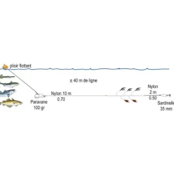 FLASHMER LIGNE MONTE TRAINE BATEAU ECOLINE OCÉANE> Bas De Ligne Mer Bateau·Lignes De Traîne
