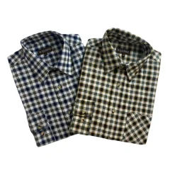 KALAHARI LOT 2 CHEMISES IMPALA AZUR LICHEN>Homme Chemises Et Chemisettes·Chemises